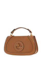 Camel leather small Blondie handbag -  | Wise