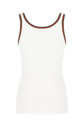 White stretch cotton top -  | Wise