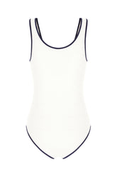 White stretch nylon swimsuit -  | Wise