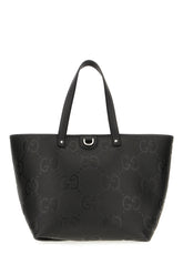 Black leather shopping bag -  | Wise
