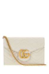Grey leather GG Marmont crossbody bag -  | Wise