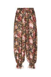 Printed silk pants -  | Wise