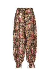 Printed silk pants -  | Wise