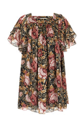 Printed silk dress -  | Wise