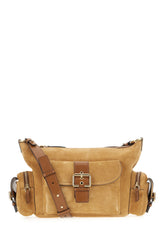 Camel suede crossbody bag -  | Wise
