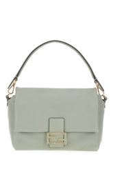 Air force blue leather medium Mamma Baguette handbag -  | Wise
