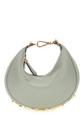 Sage green leather mini Fendigraphy handbag -  | Wise