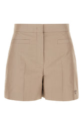 Shorts in misto cotone cappuccino -  | Wise