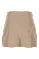 Shorts in misto cotone cappuccino -  | Wise