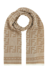 Embroidered wool scarf -  | Wise