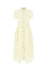 Abito chemisier in pizzo giallo pastello -  | Wise
