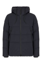 Midnight blue stretch nylon down jacket -  | Wise