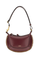 Plum leather Oskan moon shoulder bag -  | Wise
