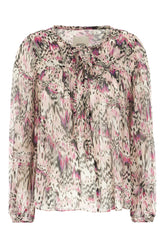Printed silk blouse -  | Wise