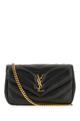 Black nappa leather small Loulou shoulder bag -  | Wise