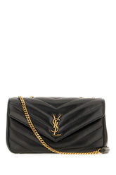 Black leather medium LouLou shoulder bag -  | Wise