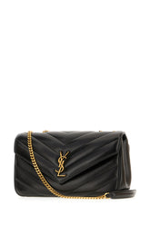 Black leather medium LouLou shoulder bag -  | Wise