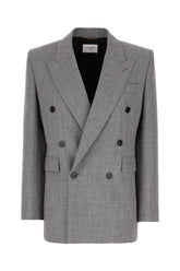 Embroidered wool blazer -  | Wise