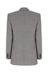 Embroidered wool blazer -  | Wise