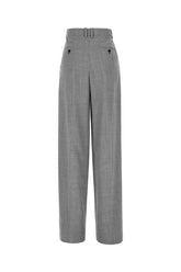 Embroidered wool pants -  | Wise