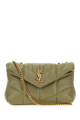 Olive green nappa leather mini Puffer Toy Love crossbody bag -  | Wise