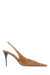 Brown nappa leather Babylone pumps -  | Wise