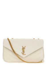 Ivory leather mini LouLou shoulder bag -  | Wise