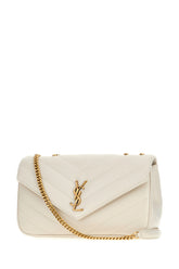 Ivory leather mini LouLou shoulder bag -  | Wise
