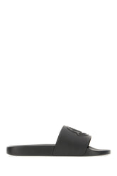 Black rubber slippers -  | Wise
