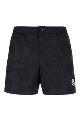 Midnight blue polyester swimming shorts -  | Wise