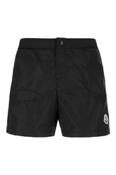 Black polyester swimming shorts -  | Wise