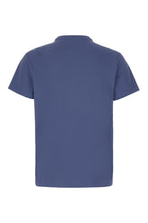 T-shirt in cotone blu denim -  | Wise