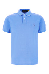 Cerulean blue piquet polo shirt -  | Wise