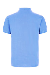 Cerulean blue piquet polo shirt -  | Wise