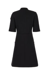 Black cotton blend dress -  | Wise