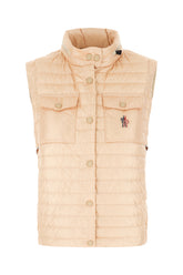 Peach nylon Gumiane down jacket -  | Wise