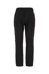 Black stretch nylon pants -  | Wise