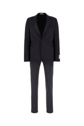Midnight blue stretch wool suit -  | Wise
