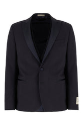 Midnight blue stretch wool suit -  | Wise