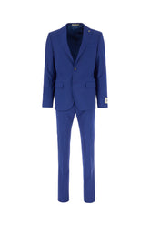 Electric blue stretch wool suit -  | Wise
