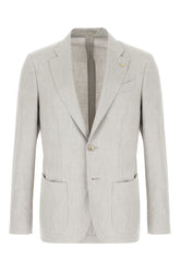 Melange grey wool blend blazer -  | Wise
