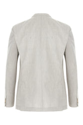 Melange grey wool blend blazer -  | Wise