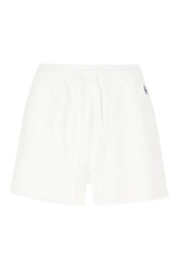 White cotton blend shorts -  | Wise