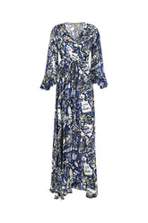 Printed viscose blend dress -  | Wise