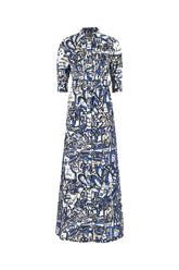 Printed poplin shirt dress -  | Wise