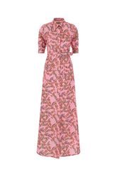 Printed poplin shirt dress -  | Wise