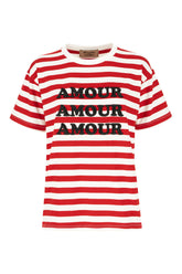 Printed stretch viscose t-shirt -  | Wise