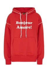 Red cotton sweatshirt -  | Wise