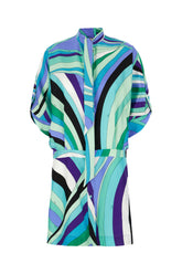 Printed silk dress -  | Wise