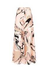 Printed silk pants -  | Wise